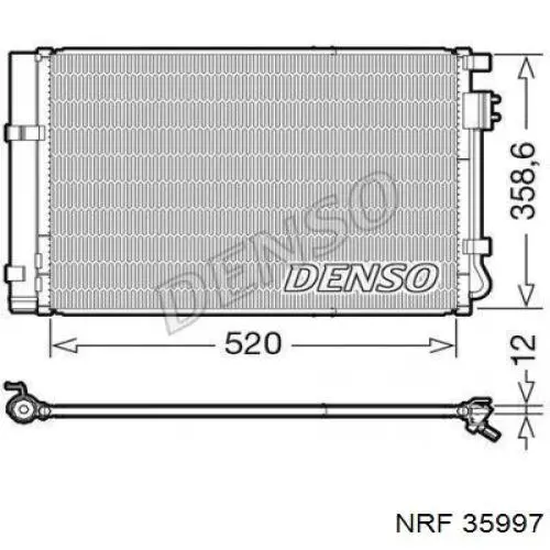 Купить 35997 NRF Радиатор системы охлаждения кондиционера