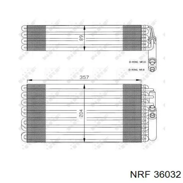 Испаритель кондиционера A0008300958 Mercedes