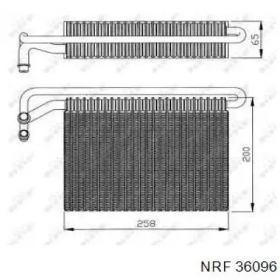 Evaporador, aire acondicionado 36096 NRF
