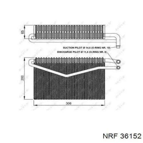 92244 Nissens vaporizador de aparelho de ar condicionado