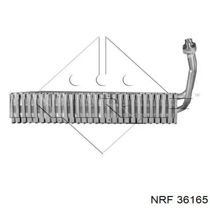 Evaporador, aire acondicionado 36165 NRF