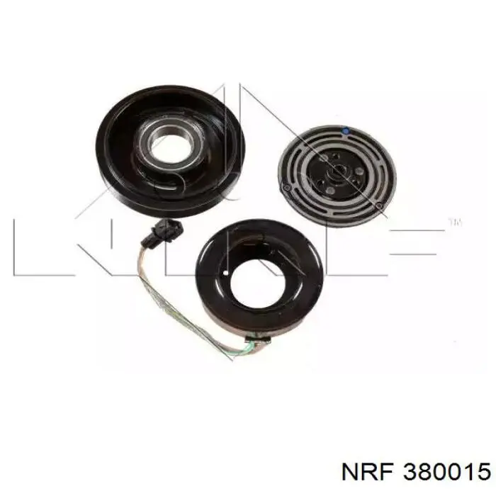 380015 NRF шкив компрессора кондиционера