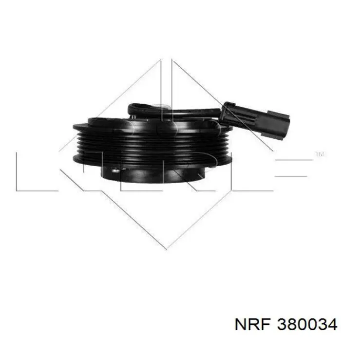 380034 NRF polia do compressor de aparelho de ar condicionado