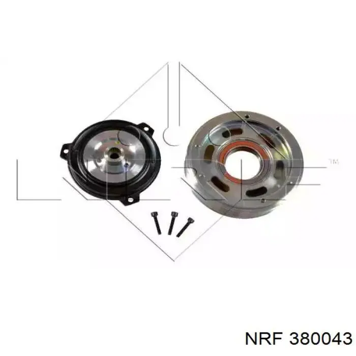 380043 NRF шкив компрессора кондиционера
