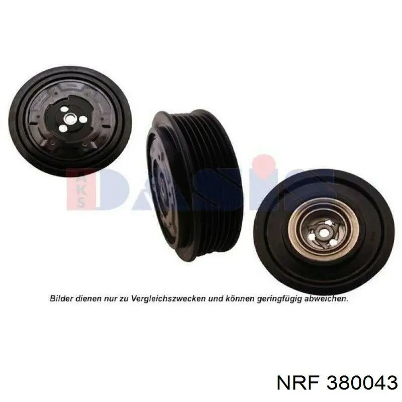 Шкив компрессора кондиционера NRF 380043 цена, от 76.30 USD
