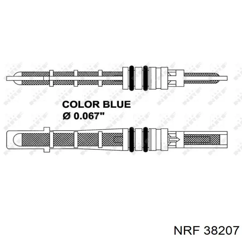 38207 NRF клапан компрессора кондиционера