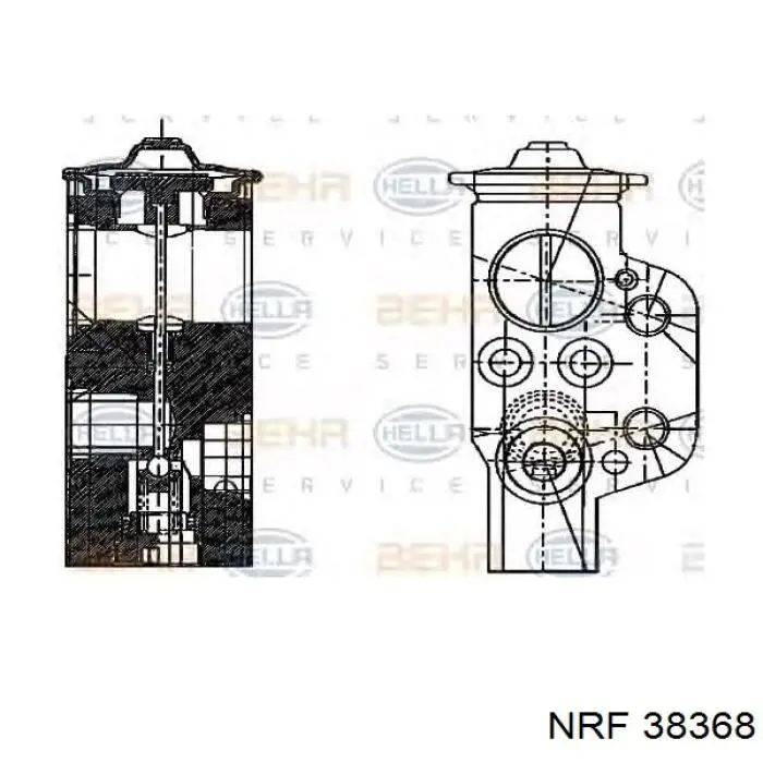 Клапан расширительный NRF 38368 цена, от 30.52 USD