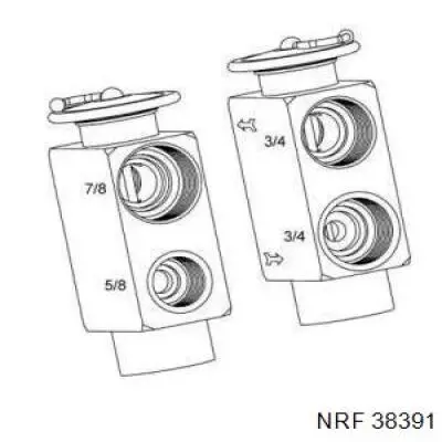 Клапан TRV кондиционера 38391 NRF