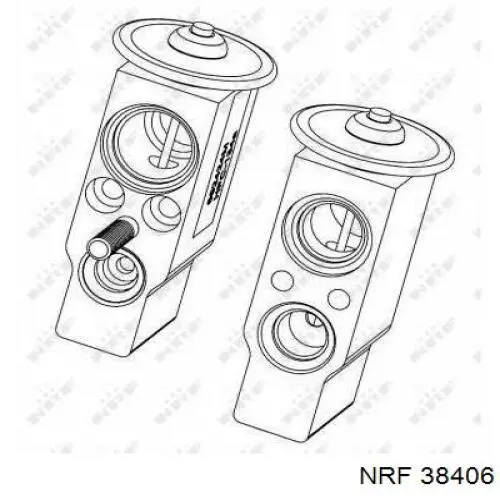 38406 NRF клапан trv кондиционера
