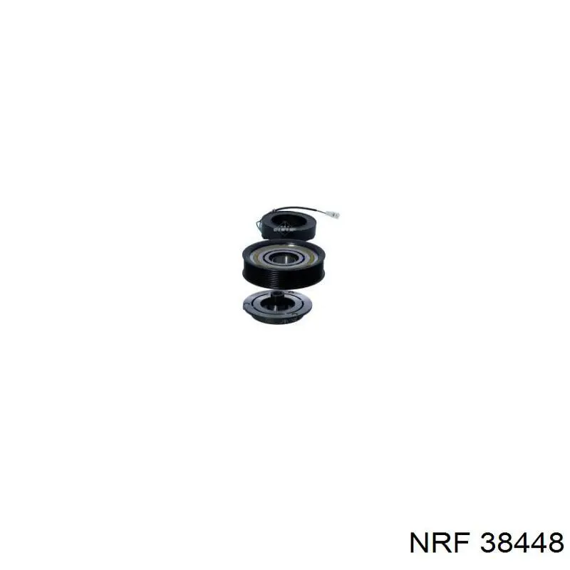Купить 38448 NRF Муфта компрессора кондиционера