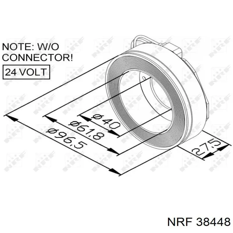 38448 NRF компрессор кондиционера
