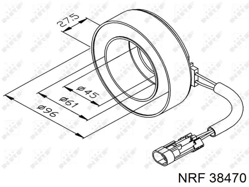 38470 NRF компрессор кондиционера