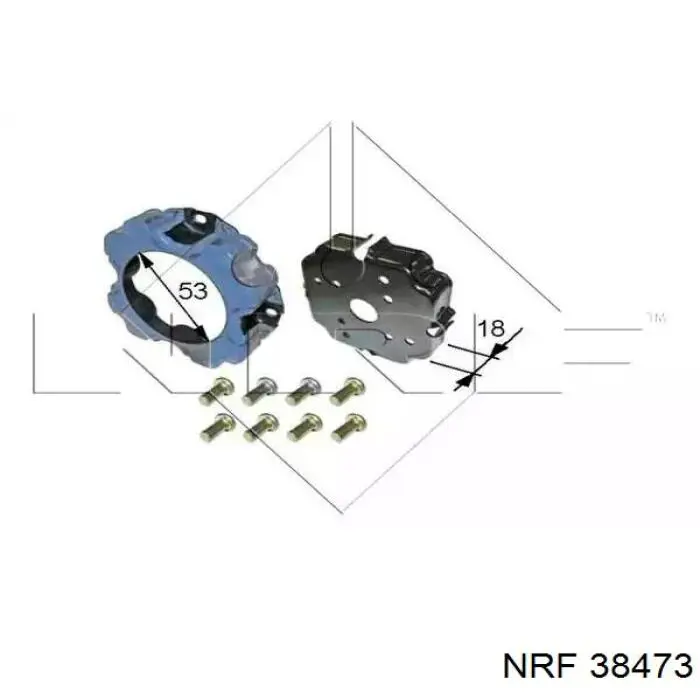 Муфта (магнитная катушка) компрессора кондиционера NRF 38473