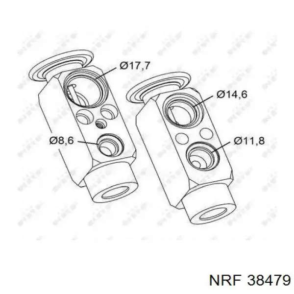 Клапан TRV кондиционера 38479 NRF