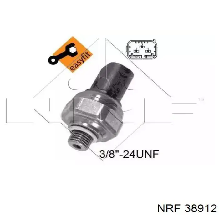 Купить 38912 NRF Датчик-клапан кондиционера