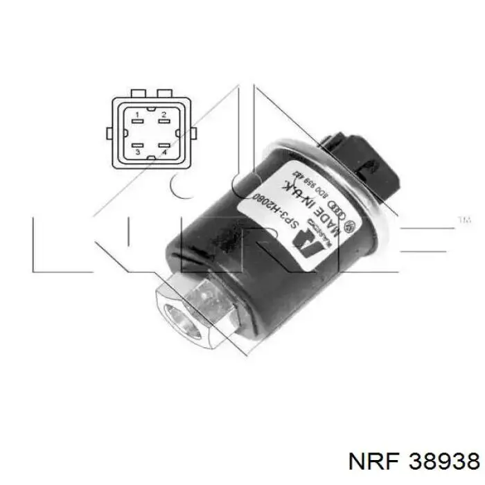 Датчик абсолютного давления кондиционера 301035 Nissens