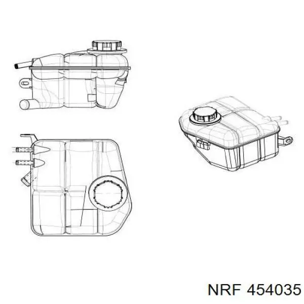 Бачок системы охлаждения 454035 NRF