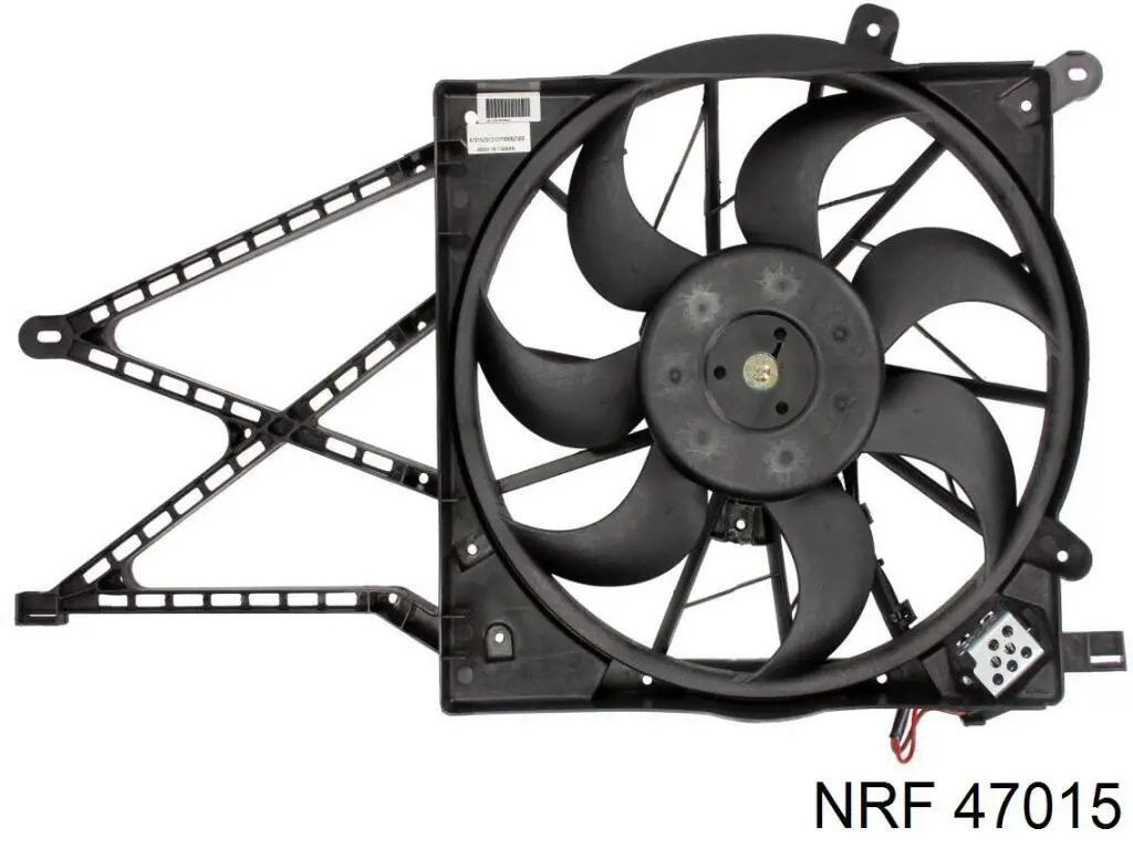 Диффузор радиатора охлаждения, в сборе с мотором и крыльчаткой NRF 47015