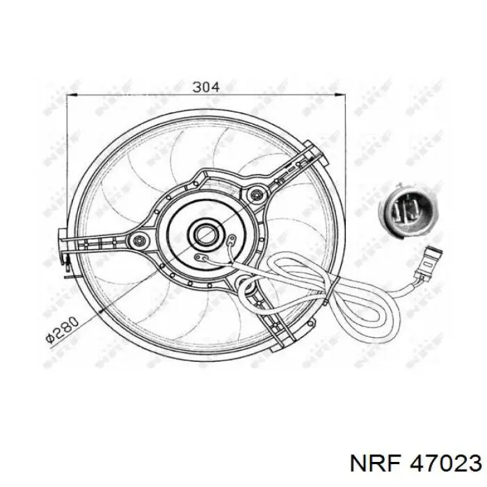 Вентилятор охлаждения NRF 47023
