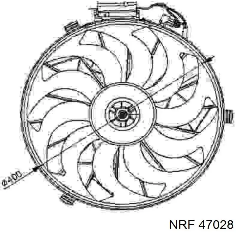 Motor eléctrico, ventilador habitáculo 47028 NRF