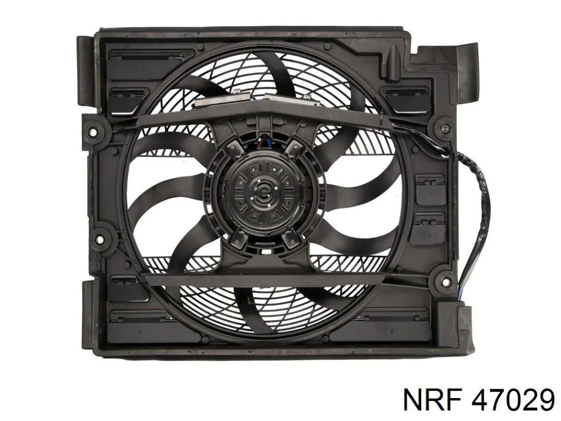 Difusor de radiador, aire acondicionado, completo con motor y rodete 47029 NRF