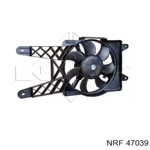 Difusor de radiador, ventilador de refrigeración, condensador del aire acondicionado, completo con motor y rodete 47039 NRF