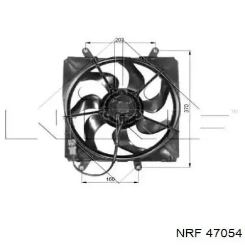 Мотор вентилятора системы охлаждения NRF 47054 цена, от 107.48 USD