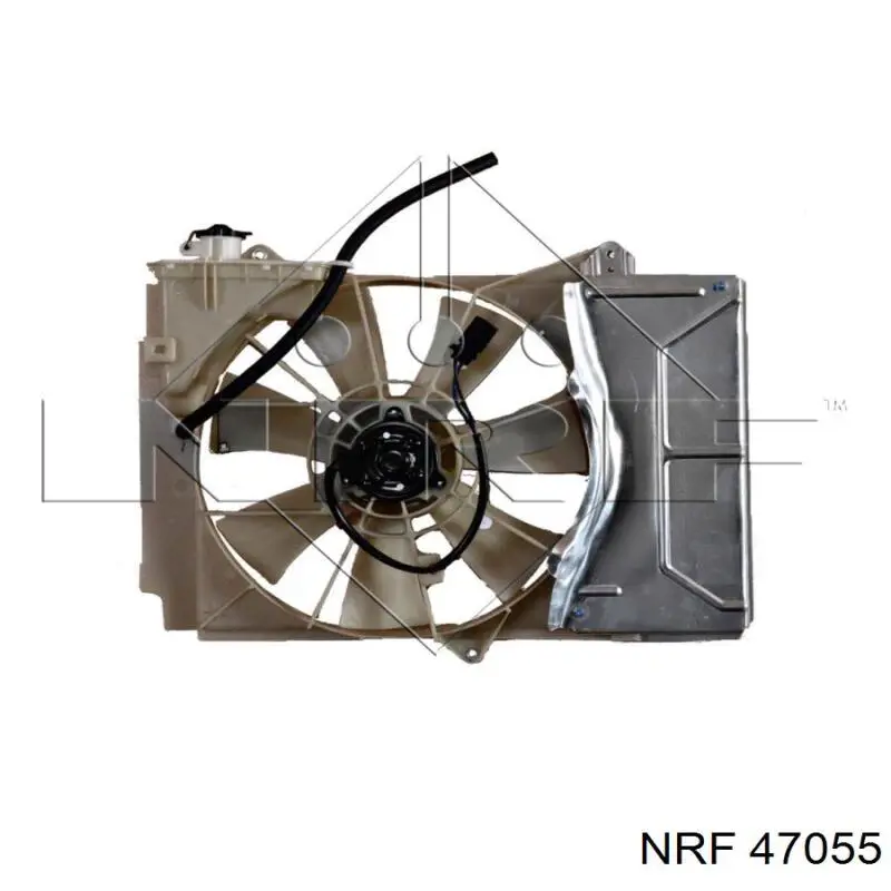 Difusor de radiador, ventilador de refrigeración, condensador del aire acondicionado, completo con motor y rodete 47055 NRF