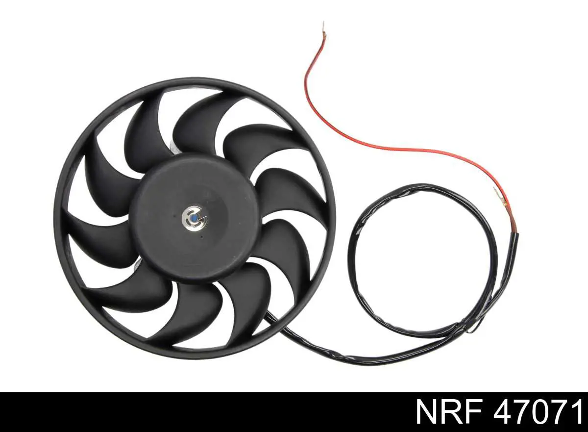 47071 NRF электровентилятор охлаждения в сборе (мотор+крыльчатка правый)