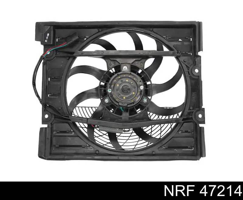 47214 NRF диффузор радиатора охлаждения, в сборе с мотором и крыльчаткой