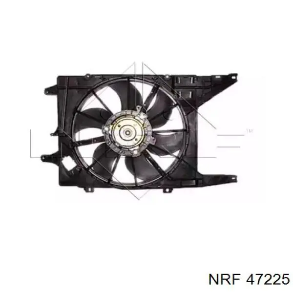 Difusor de radiador, ventilador de refrigeración, condensador del aire acondicionado, completo con motor y rodete 47225 NRF
