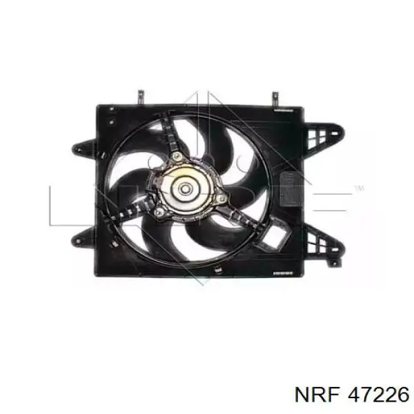 47226 NRF диффузор радиатора охлаждения, в сборе с мотором и крыльчаткой