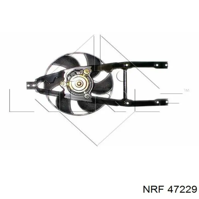 47229 NRF электровентилятор охлаждения в сборе (мотор+крыльчатка)