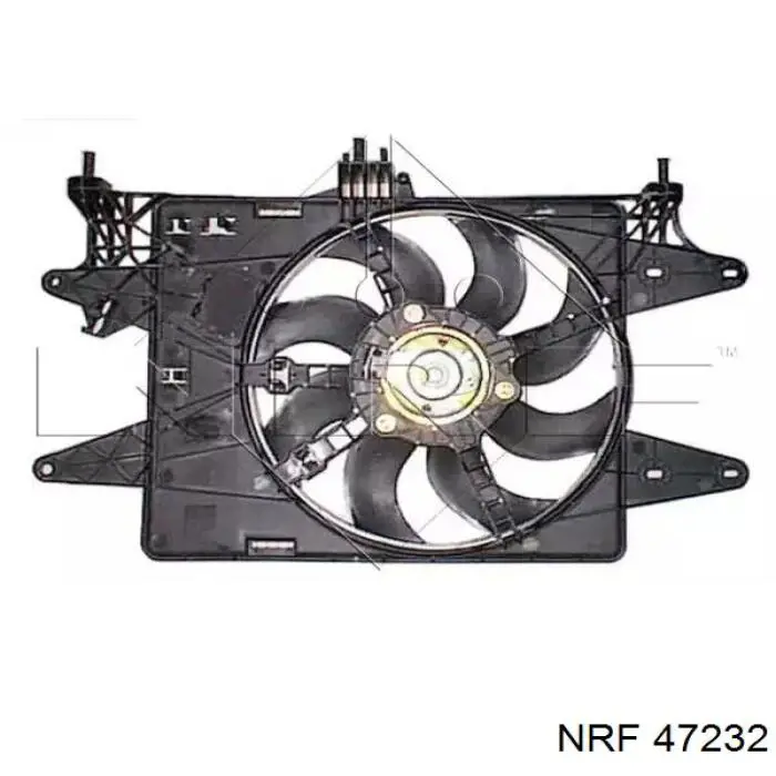 Difusor de radiador, ventilador de refrigeración, condensador del aire acondicionado, completo con motor y rodete 47232 NRF