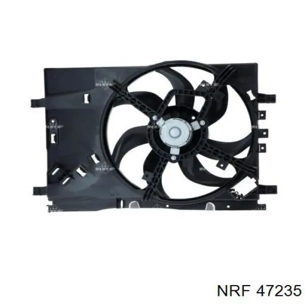 47235 NRF диффузор радиатора охлаждения, в сборе с мотором и крыльчаткой