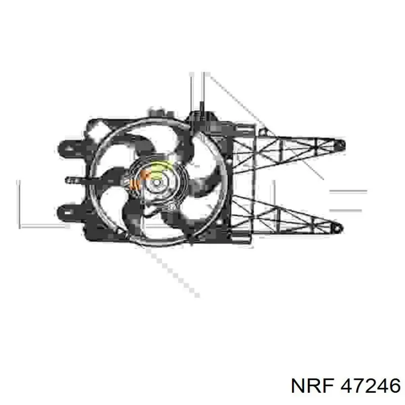 Difusor de radiador, ventilador de refrigeración, condensador del aire acondicionado, completo con motor y rodete 47246 NRF