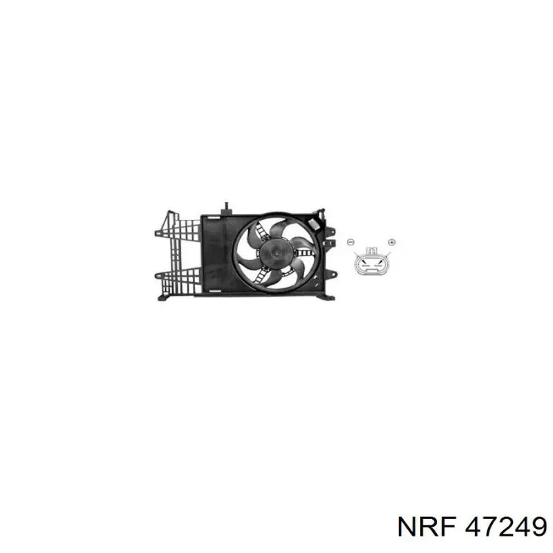 Диффузор радиатора охлаждения в сборе с мотором и крыльчаткой NRF 47249 цена, от 92.81 USD
