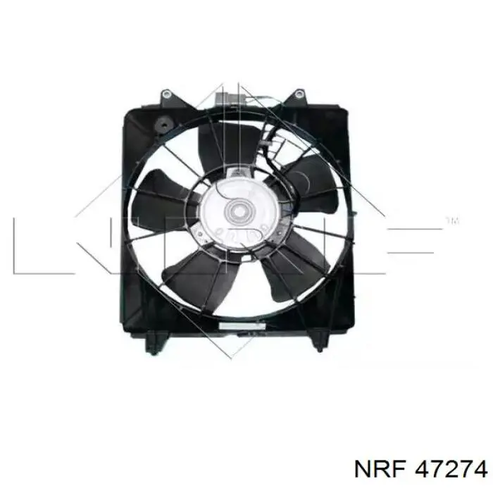 Difusor de radiador, ventilador de refrigeración, condensador del aire acondicionado, completo con motor y rodete 47274 NRF