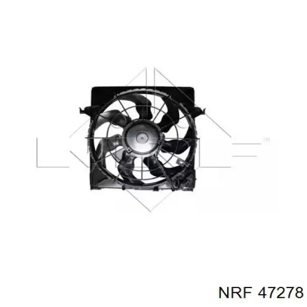 47278 NRF диффузор радиатора охлаждения, в сборе с мотором и крыльчаткой