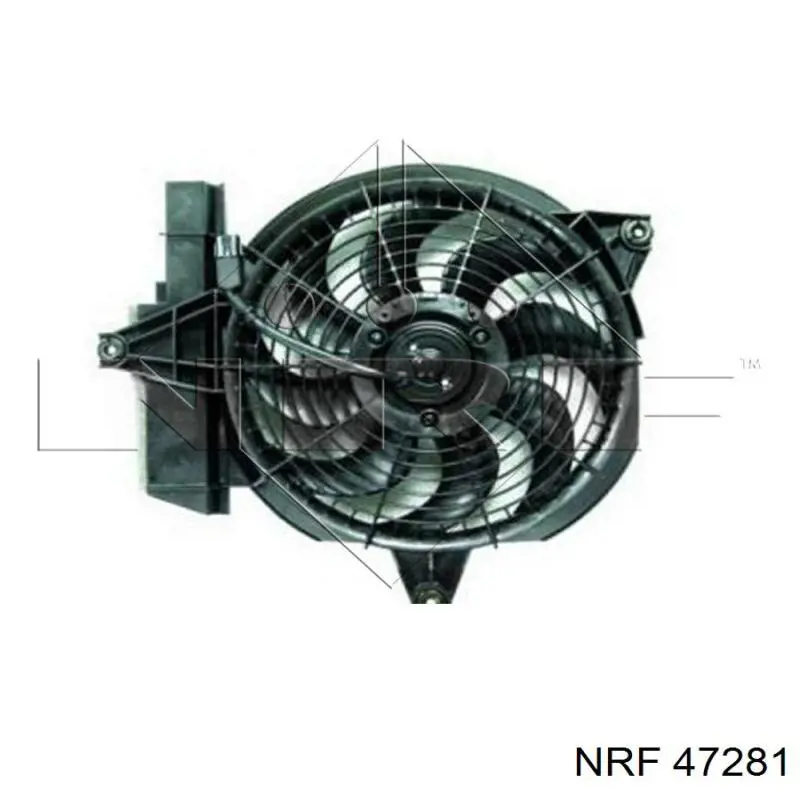 Диффузор радиатора кондиционера на Hyundai Santa Fe I 