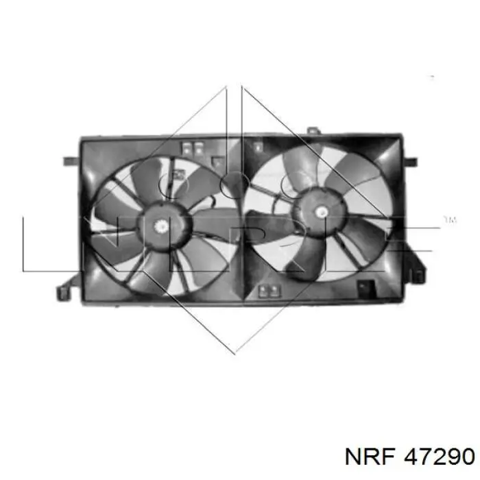 Bastidor radiador (armazón) 47290 NRF