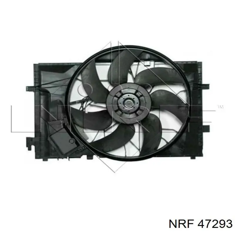 Difusor de radiador, ventilador de refrigeración, condensador del aire acondicionado, completo con motor y rodete 47293 NRF