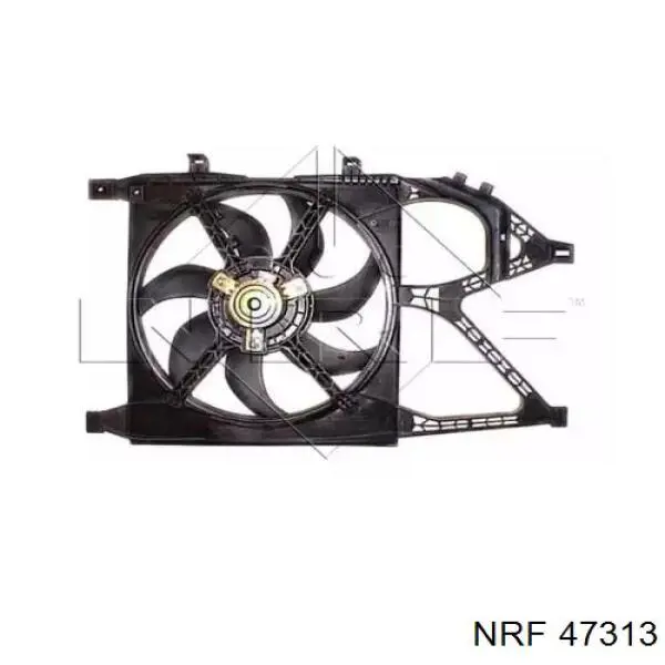 47313 NRF электровентилятор охлаждения в сборе (мотор+крыльчатка правый)