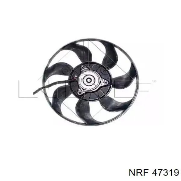 47319 NRF диффузор радиатора охлаждения, в сборе с мотором и крыльчаткой