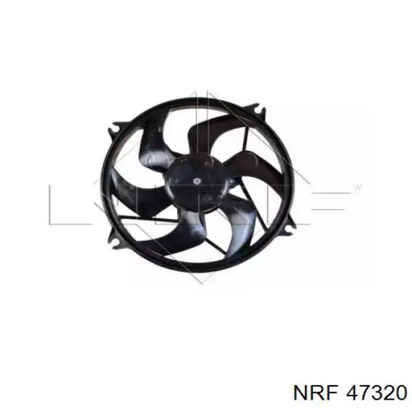 47320 NRF электровентилятор охлаждения в сборе (мотор+крыльчатка)