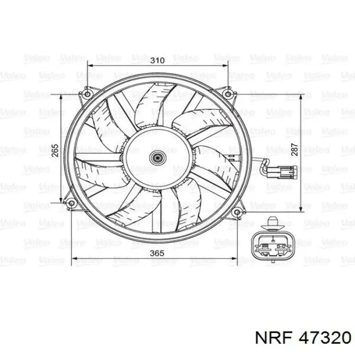 Вентилятор охлаждения NRF 47320
