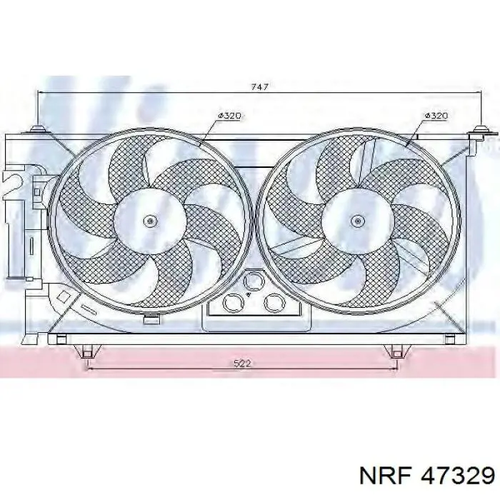47329 NRF Вентилятор радиатора