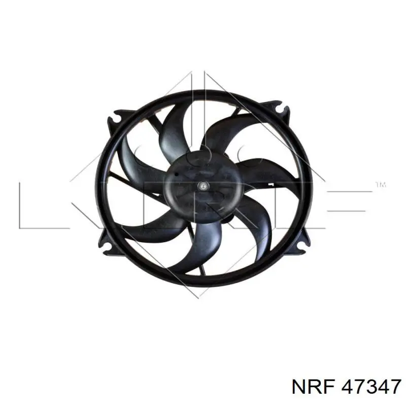 47347 NRF электровентилятор охлаждения в сборе (мотор+крыльчатка)