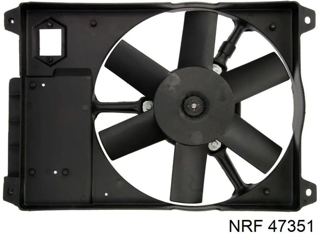 Difusor de radiador, ventilador de refrigeración, condensador del aire acondicionado, completo con motor y rodete 47351 NRF