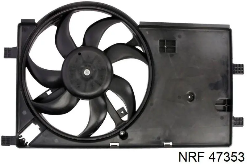 Difusor de radiador, ventilador de refrigeración, condensador del aire acondicionado, completo con motor y rodete 47353 NRF